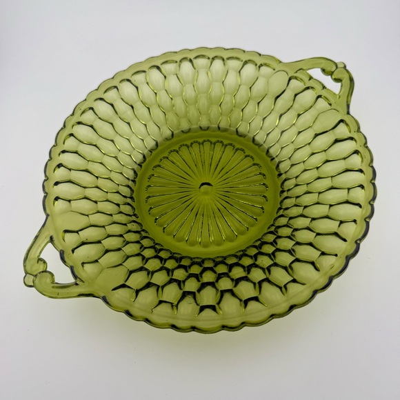 Indiana Glass Other - Vintage Honeycomb Serving Dish/Candy Dish Double Handle Round by Indiana Glass